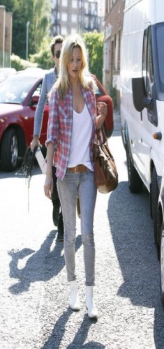 Kate Moss szare jeansy