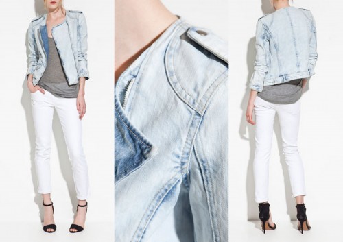 kurtka z efektem sprania