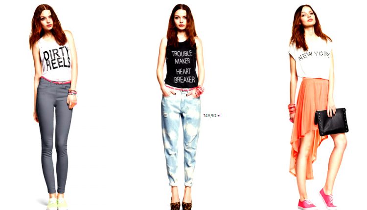 t-shirt z napisem