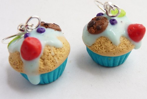 kolczyki z masy plastycznej