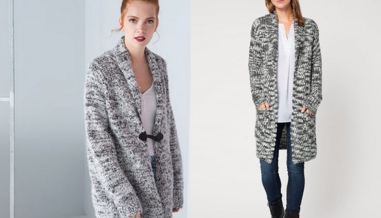 Długi sweter na jesień